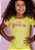 T-shirt Infantil Verde Aloe Gel Decote Canoa Princess Pink - Imagem 1