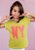 T-shirt Infantil Verde Aloe Gel Decote V NY - Imagem 1