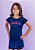 T-shirt Infantil Tela Marinho Princess Pink - Imagem 1