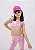 Top Infantil Rosa Com Brilho Platinado - Imagem 2