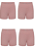 Kit Shorts de Baixo Infantil Nude 4 Peças - Imagem 1