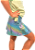 Shorts Saia Infantil Verde Platinado - Imagem 1