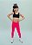 Legging Infantil de Couro Rosa Pink - Imagem 2