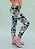 Legging Infantil Azul Estampa Colorida - Imagem 1