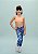 Legging Infantil Azul Estampa Estrela - Imagem 2