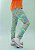 Legging Infantil Verde Estampada - Imagem 1