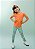 Legging Infantil Verde Estampada - Imagem 2