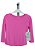 T-shirt Infantil Crepe Rosa Chiclete Manga Longa - Imagem 2