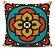 Conjunto 3 Almofadas Decorativas 45x45 com enchimento Mandala - ALMAND010 - Imagem 2