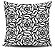 Conjunto 4 Almofadas Decorativas Geometricas Black White  45x45 com enchimento - Imagem 3