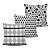 Conjunto 3 Almofadas Decorativas 45x45 com enchimento - GEOBLACK03 - Imagem 1