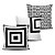 Conjunto 3 Almofadas Decorativas 45x45cm com enchimento - GEOBLACK15 - Imagem 1