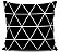 Conjunto 4 Almofadas Decorativas 45x45cm com enchimento Geometricas Black White - Imagem 3