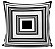 Conjunto 4 Almofadas Decorativas 45x45cm Geometricas Black White - Imagem 2