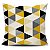 Kit 4 Capas Almofadas Geometrica Multi Triangulos Amarela 45x45cm - Imagem 2