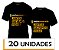 Kit 20 unidades  - Camiseta básica  Preto - JUNTOS SALVAMOS VIDAS! - Imagem 1