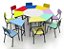 Conjunto De Mesas E Cadeiras, Oitavado Juvenil (6 À 10 Anos) Colorido - Imagem 1
