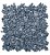 Seixo Preto Pequeno Fosco - 30,5x30,5cm - Glass Mosaic - SX91 - Imagem 1