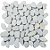 Seixo Branco Plano Fosco - 30,5x30,5cm - Glass Mosaic - SX94 - Imagem 2