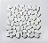 Seixo Branco Plano Fosco - 30,5x30,5cm - Glass Mosaic - SX94 - Imagem 1