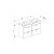 Combo Gabinete Integrado 4 Gavetas 120X46 Com Lavatório DEBBA Branco Brilhante - B60041M100 - Roca - Imagem 2