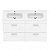 Combo Gabinete Integrado 4 Gavetas 120X46 Com Lavatório DEBBA Branco Brilhante - B60041M100 - Roca - Imagem 3