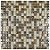 Pastilha GG13 30x30cm Bege Glass Mosaic - Imagem 1