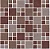 Pastilhas de Vidro Mondrian 30x30cm 4mm Brilhante Marrom - Imagem 1