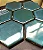 Pastilha de Porcelana Atlas Hexagonal - Verde Anguilla - SG 15399 - Atlas - Imagem 3