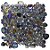 Pastilha de Pastilha de Vidro - Dali DL06 - 30,3x30,3cm - Glass Mosaic - Imagem 1