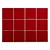 Pastilha Cerâmica 10 x 10 - Vermelho - 1400 - Srufaldi - Imagem 1