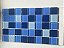 Pastilha de Vidro Cristal - Mix6 - Misc. Azul - 29,2x29,2 cm - Glass Mosaic - Imagem 3