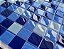 Pastilha de Vidro Cristal - Mix6 - Misc. Azul - 29,2x29,2 cm - Glass Mosaic - Imagem 2