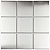 Pastilha Aço Inox Prata Escovado AX05- 30x30cm - Glass Mosaic - Imagem 1