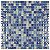 Pastilha de Vidro Galiano - GG15 - Azul - 30x30 cm - Glass Mosaic - Imagem 1