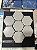 Pastilha de Porcelana Hexagonal - 5 cm - Inox - M - 12257- Atlas - Imagem 1