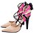 Scarpin Cordão Bege Pink Preto Feminino 67031A - Imagem 4
