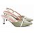 Scarpin Laço Verde Branco Feminino 60012B - Imagem 5