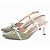 Scarpin Laço Verde Branco Feminino 60012B - Imagem 3