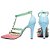 Scarpin Colorido Rosa Verde Azul Feminino 65054D - Imagem 5