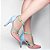 Scarpin Colorido Rosa Verde Azul Feminino 65054D - Imagem 6