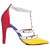 Scarpin Colorido Vermelho Amarelo Off White Feminino 65054E - Imagem 2