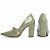 Scarpin Verde Verniz Salto Grosso 6513E - Imagem 3