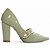Scarpin Verde Verniz Salto Grosso 6513E - Imagem 2