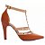 Scarpin Caramelo e Bege Feminino 65054H - Imagem 2