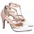 Scarpin Branco Rose Cobre Feminino 65054F - Imagem 4