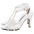 Scarpin Branco Pérolas Feminino Noiva 67062A - Imagem 5