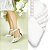 Scarpin Branco Pérolas Feminino Noiva 67062A - Imagem 7