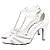 Scarpin Branco Strass Feminino Noiva 67063A - Imagem 5