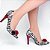 Scarpin Zebrado Rosa Vermelha Feminino 67027A - Imagem 5